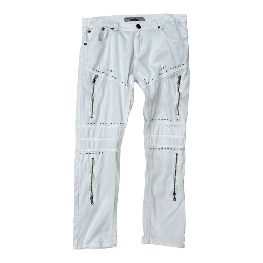 Demolition Men's Relaxed Fit Jeans - White in size 36 Waist 28.5 Inseam Reg Rise